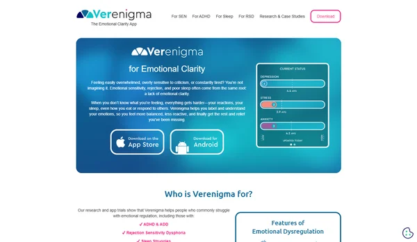 Verenigma - Emotional Regulation App