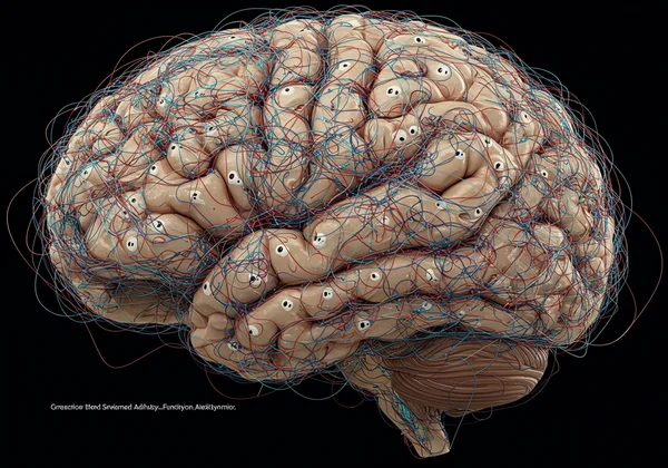 Fili aggrovigliati in un cervello, che rappresentano ADHD ed emozioni