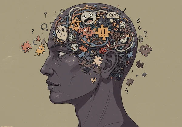 Person struggles to name feelings, emotions feel like a puzzle.