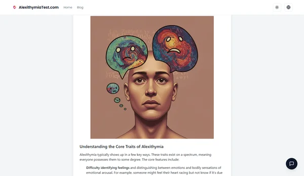 แบบทดสอบภาวะ Alexithymia ออนไลน์สำหรับผู้ใหญ่: Alexithymia คืออะไร